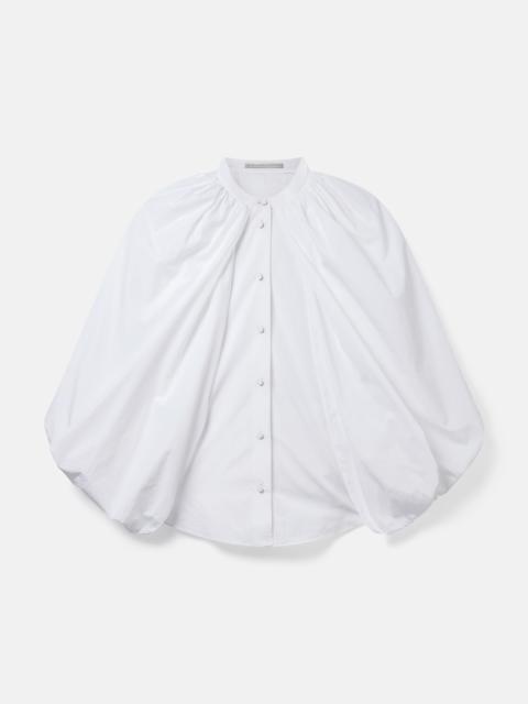 Cape-Sleeve Cotton Shirt