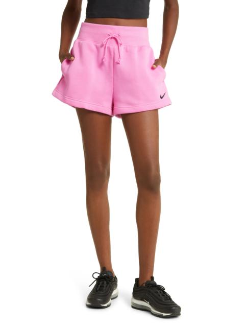 Phoenix Fleece Knit Shorts in Playful Pink/Black