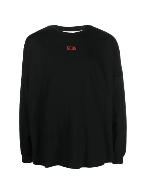 GCDS long-sleeved logo-print T-shirt
