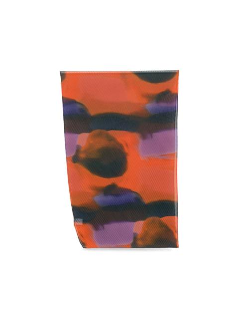 ISSEY MIYAKE Dawn abstract-print pleated scarf