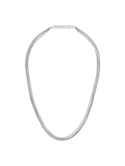 Silver Chains ID Necklace