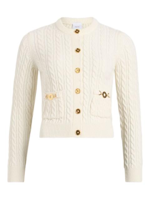 PATOU cable-knit buttoned cardigan