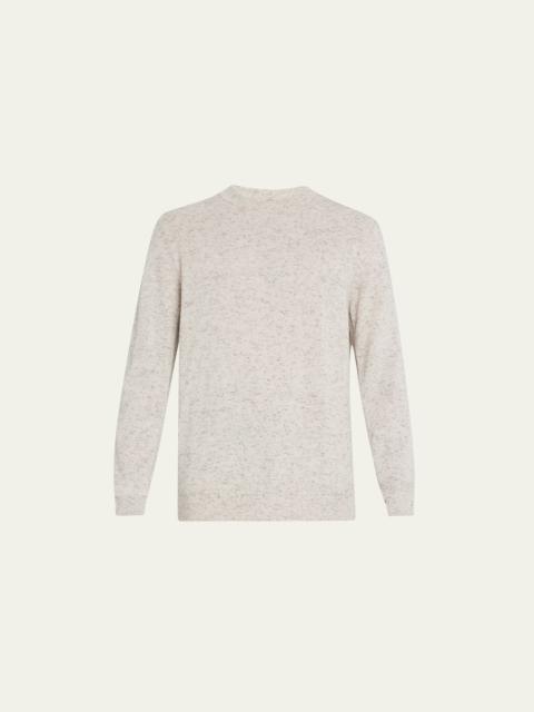 Men's Donegal Cashmere Crewneck Sweater