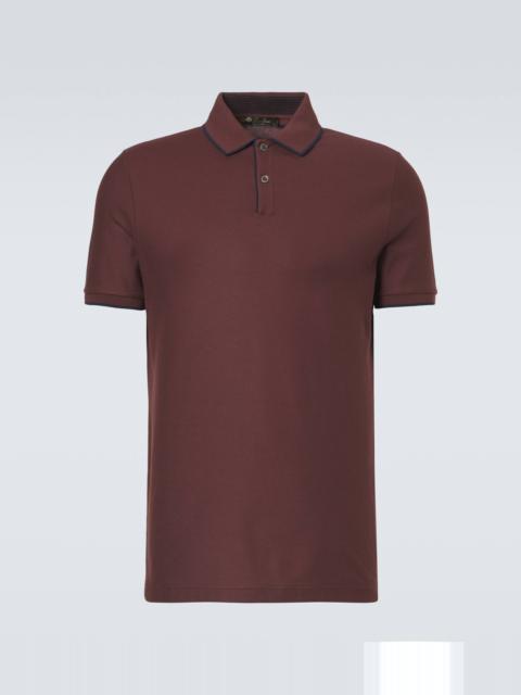 Loro Piana Brentwood cotton-blend piqué polo shirt