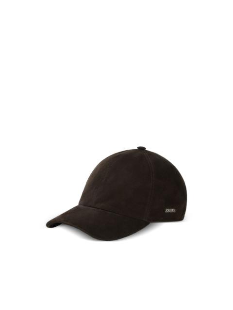 ZEGNA leather baseball cap
