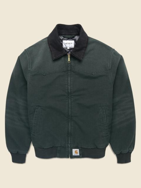 Carhartt WIP Quilt Lined OG Santa Fe Jacket - Raven