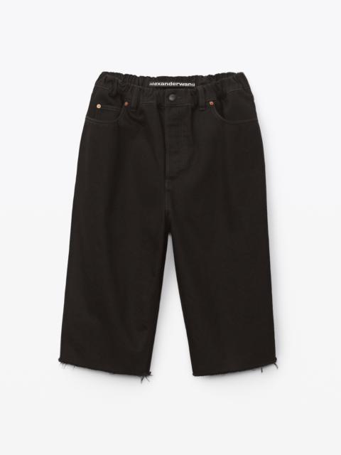 Alexander Wang RUCHED WAIST CULOTTE IN DENIM