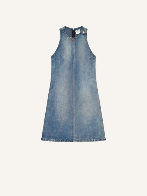 courrèges HERITAGE SLEEVELESS DENIM DRESS