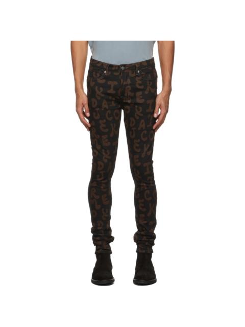 Ksubi Black Alphabet Street Van Winkle Jeans