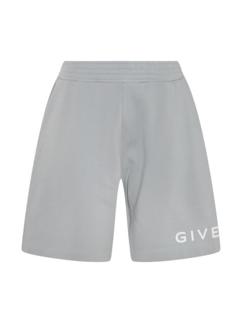 Givenchy mineral blue cotton track shorts
