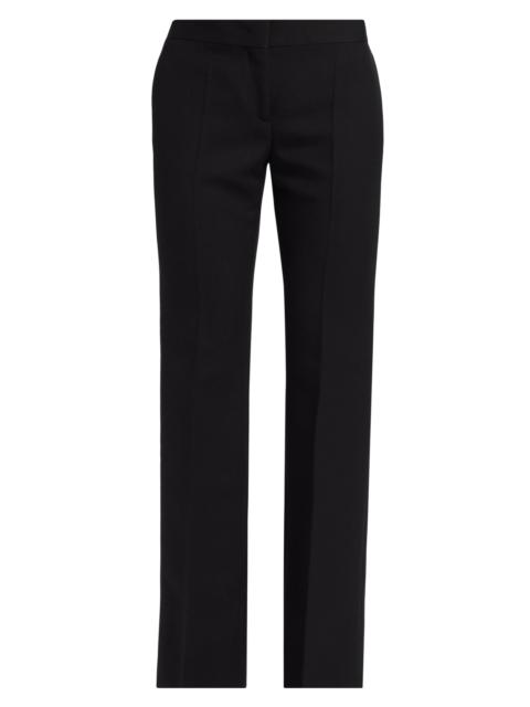 Moschino Women's Wool-Blend Straight-Leg Trousers - Black