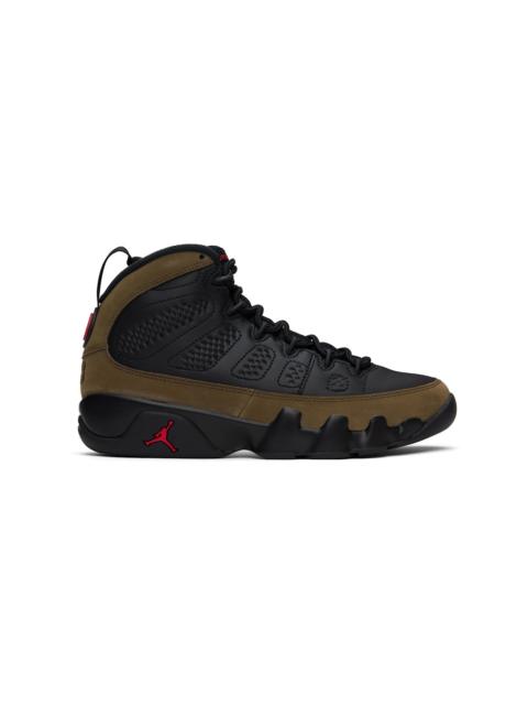 Jordan Black & Khaki Air Jordan 9 Retro Sneakers