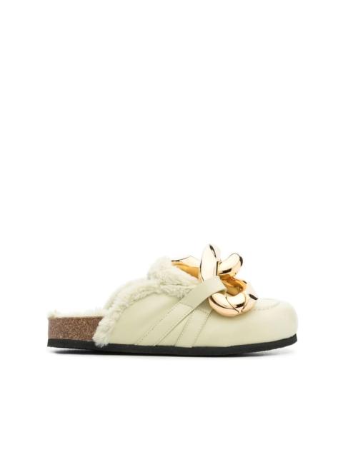JW Anderson leather chain mules