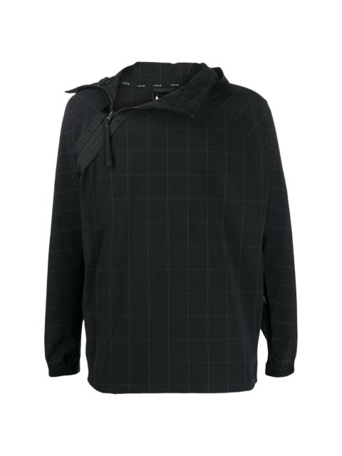 checked pullover jacket