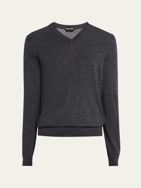 TOM FORD Men's Wool V-Neck Sweater