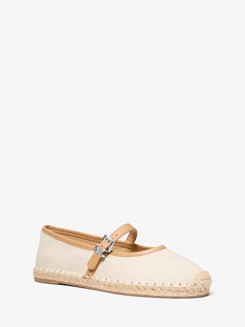 MICHAEL KORS Lynn Canvas Ballet Espadrille