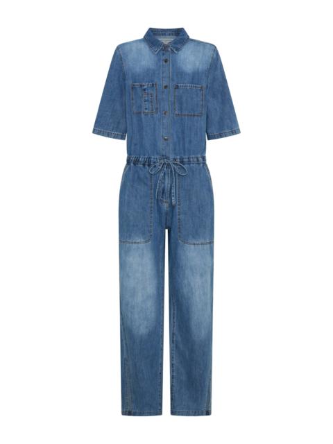 ONE TEASPOON Veronica Denim Jumpsuit - Westland Blue