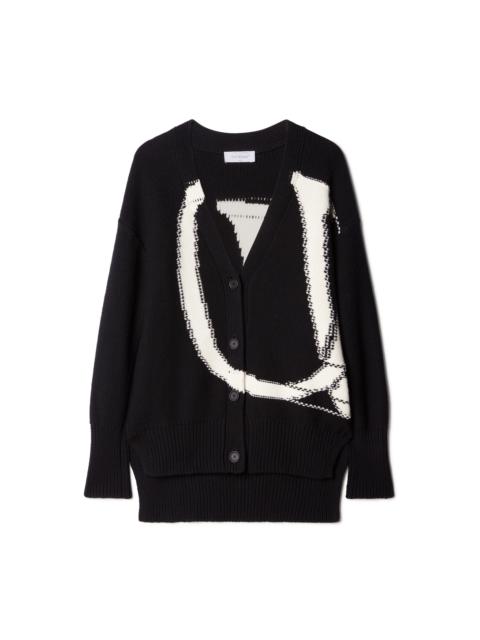 Off-White Ow Maxi Logo Cardigan
