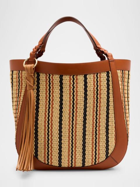 ULLA JOHNSON Albers Multicolor Woven Tote Bag