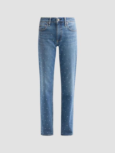 rag & bone Women's Harlow Low-Rise Slim Straight-Leg Jeans - Millerton Jewel