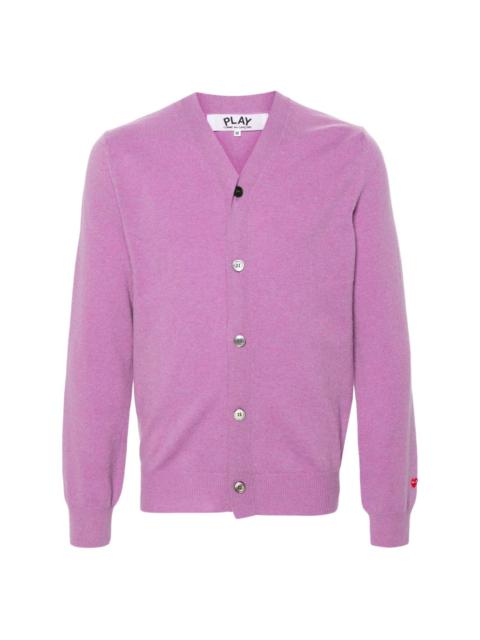 Comme des Garçons PLAY heart-patch wool cardigan