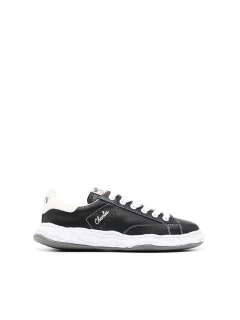 Charles lace-up leather sneakers