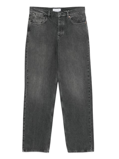 Marine Serre moon-print belt-loop jeans