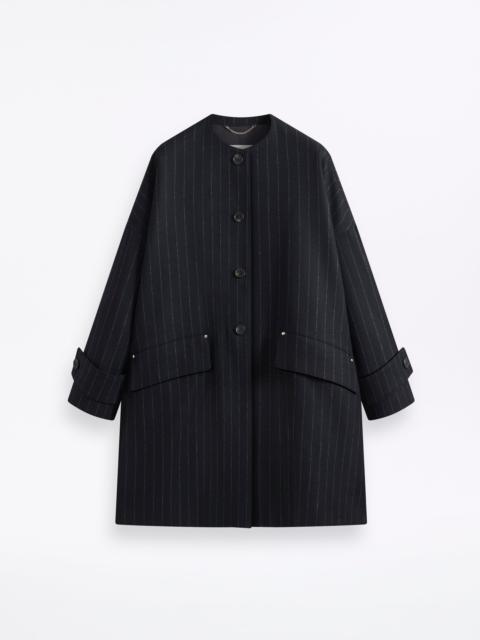 Mackintosh Humbie No Collar Wool Coat