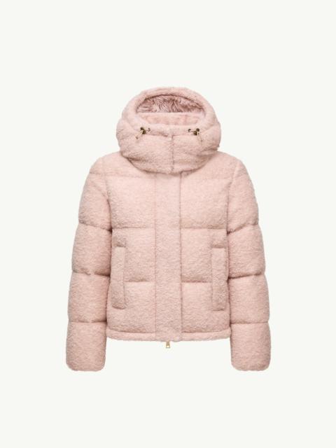 Moncler Virieu Bouclé Hooded Short Down Jacket