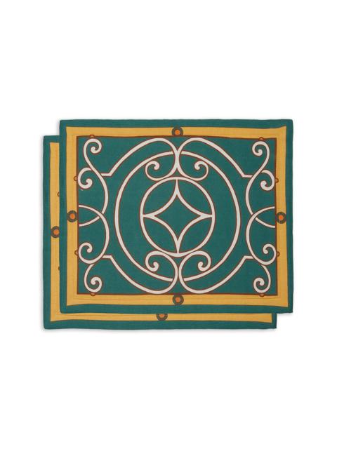 La DoubleJ Tablemat Set Of 2 - Cortile Green