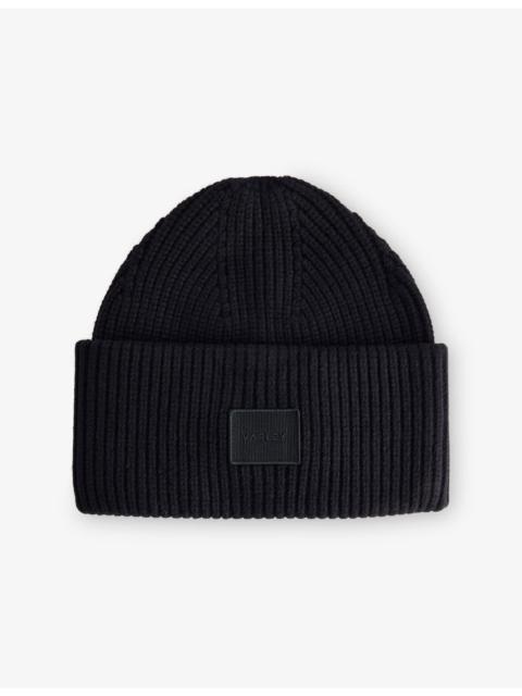 VARLEY Carly Logo-Patch Rib-Knit Beanie