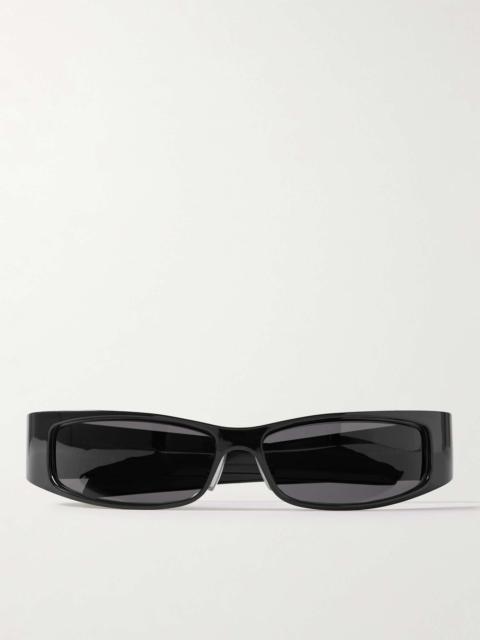 Rectangular-Frame Acetate Sunglasses