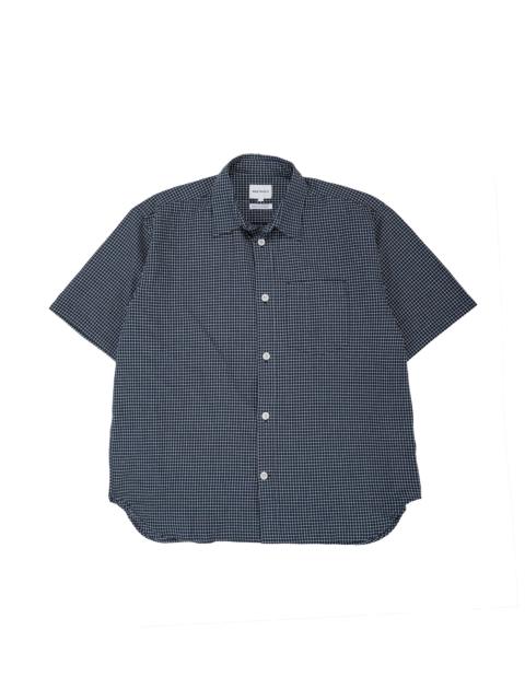 NORSE PROJECTS Espevik Oversized Check SS Shirt Dark Navy Check