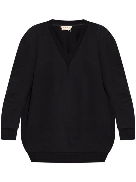 Marni V-neck sweater dress