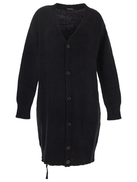 Ann Demeulemeester Black Cotton Cardigan