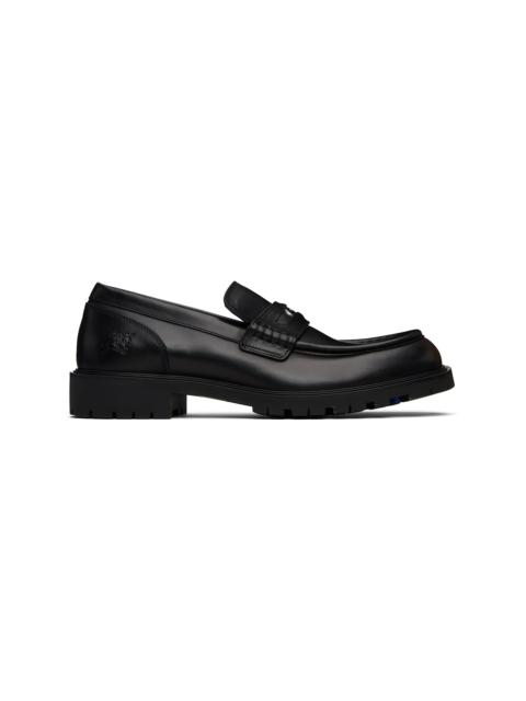 Burberry Black Leather Rogue Loafers