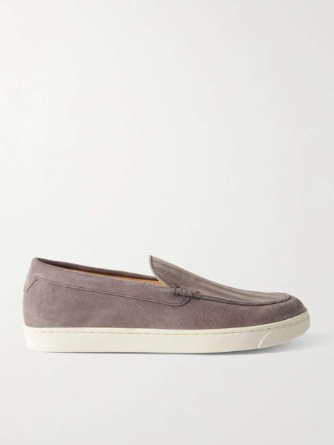 Brunello Cucinelli Herringbone Suede Loafers