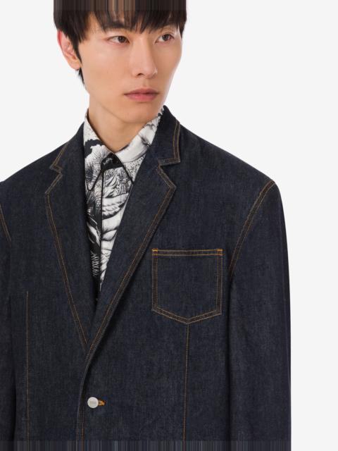Moschino BLUE COTTON DENIM JACKET