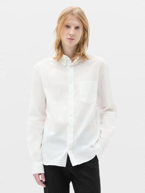 Ann Demeulemeester Wessel Botton Down Shirt with Monogram Embroidery