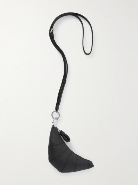 Lemaire Croissant Textured-leather Coin Purse