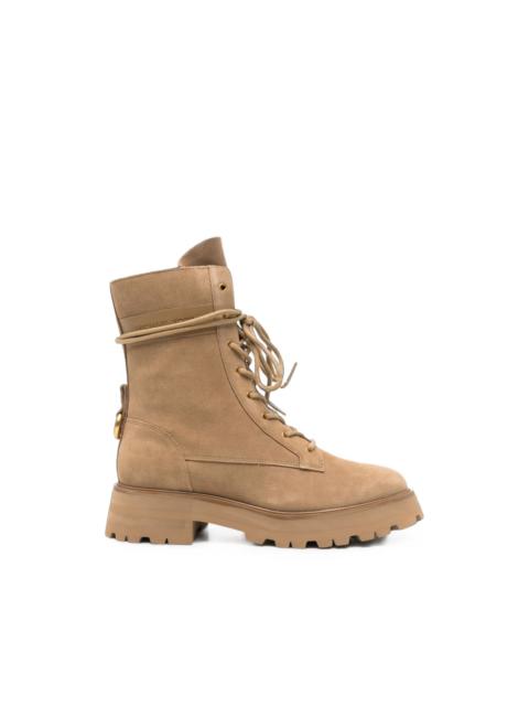 MICHAEL KORS lace-up suede boots
