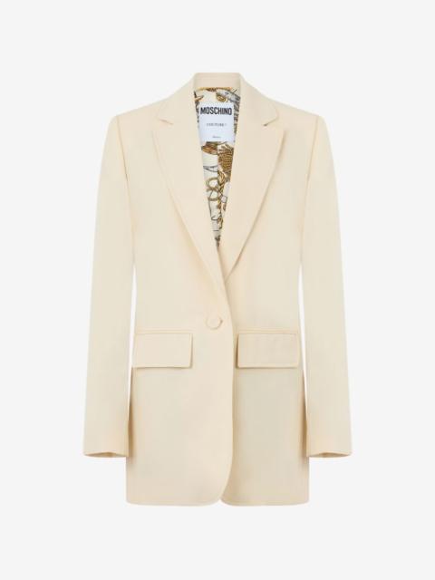 Moschino virgin wool single-breasted blazer