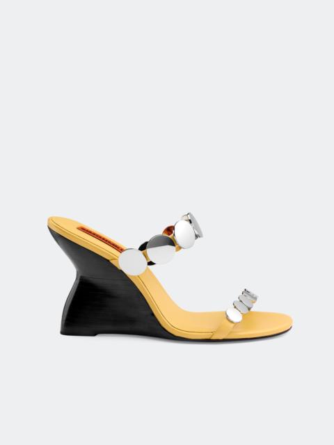SIMONMILLER Disco Wedge In Butter/Silver