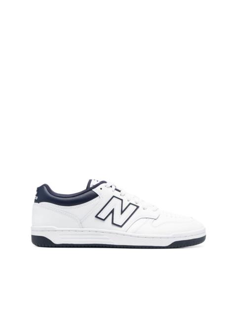 panelled lace-up sneakers