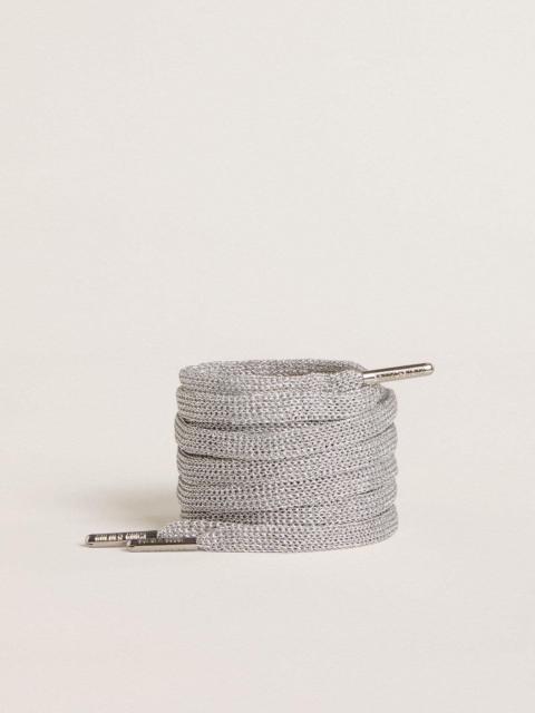 Golden Goose Silver lurex laces