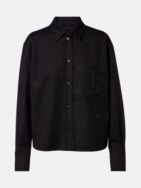 Victoria Beckham Ellys wool flannel shirt