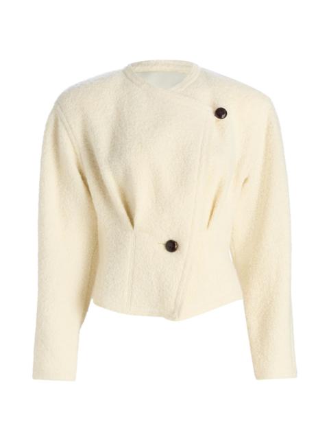 Isabel Marant Women's Suna Wool-Blend Asymmetric Jacket - Ecru