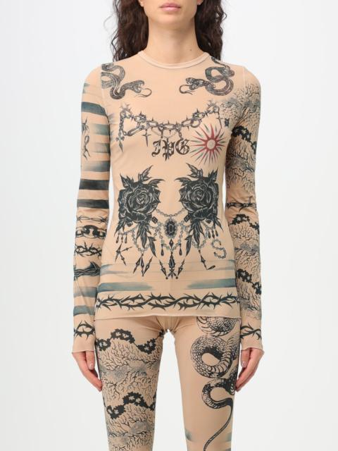 Jean Paul Gaultier + KNWLS printed stretch-jersey top