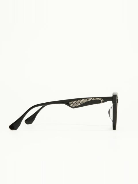 EVISU MONOGRAM DAICOCK PRINT SQUARE SUNGLASSES