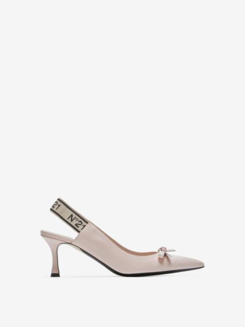 N°21 LEATHER SLINGBACK PUMPS